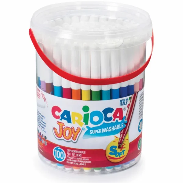 CARIOCA Joy Felt Tip Pens Jar of 100