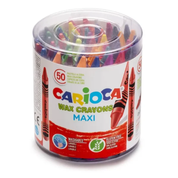 CARIOCA Wax Crayons Maxi Set Of 50