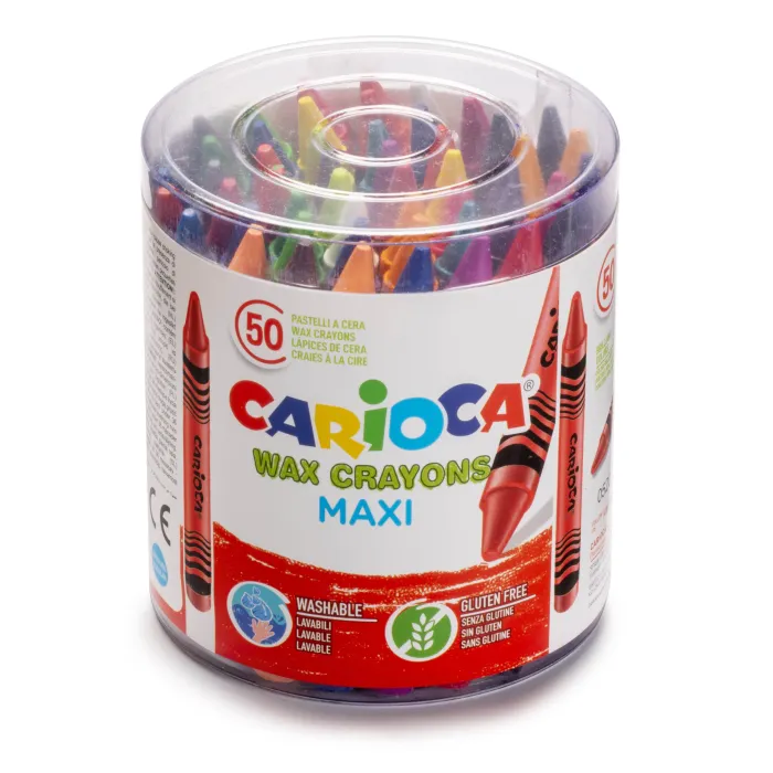 CARIOCA Wax Crayons Maxi Set Of 50