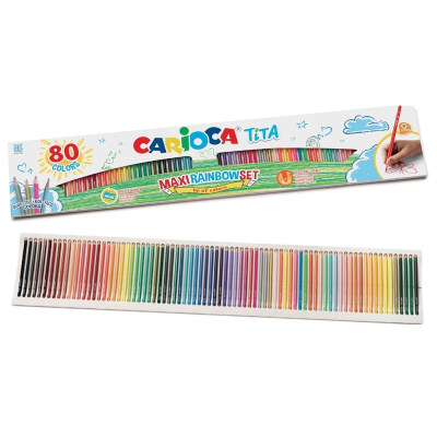 Carioca Tita Maxi Rainbow Set 80 Pcs