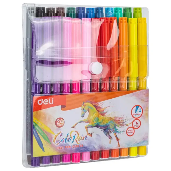 Deli 24 Color Felt Pen C100 23