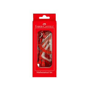 Faber-Castell 10Pcs Red 177200 Elite Mathematical Set