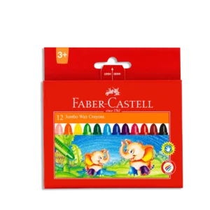Faber Castell 12 Colored Jumbo Wax Crayons