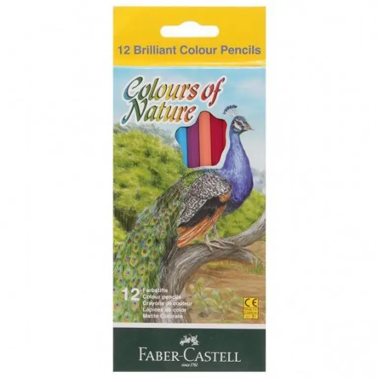 Faber-Castell 12 Colors 113422 Long Coloring Pencils Set
