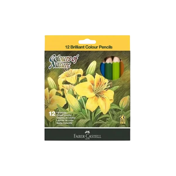 Faber-Castell 12 Colors 114410 Short Coloring Pencils Set