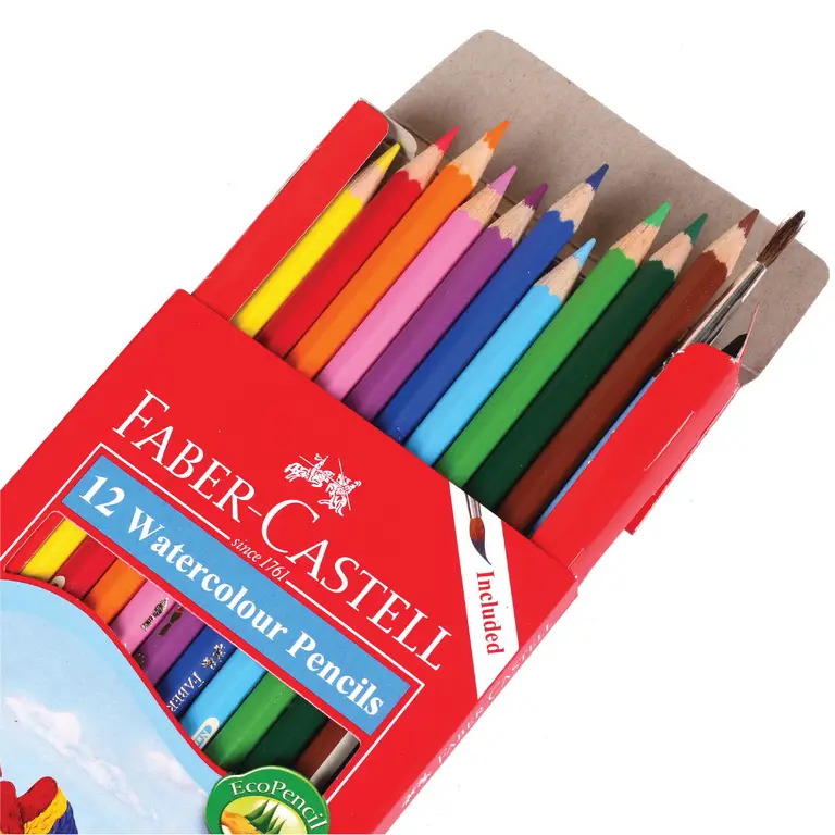 Faber Castell 12 Watercolour Pencils