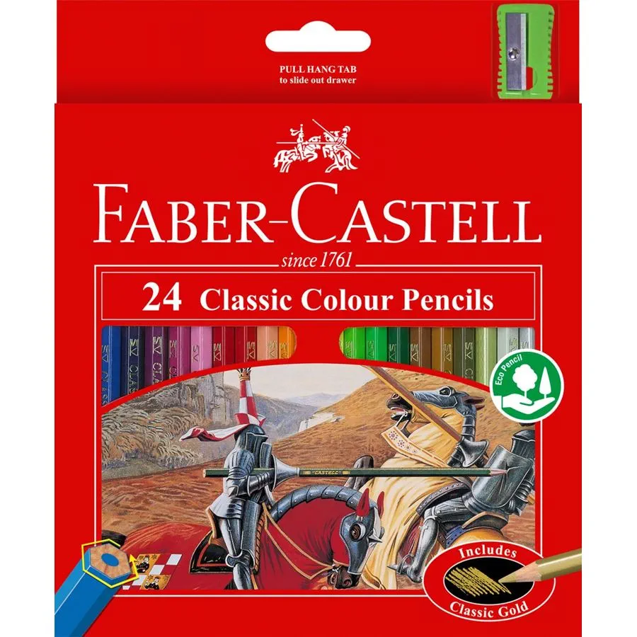 Faber Castell 24 Classic Colour Pencils