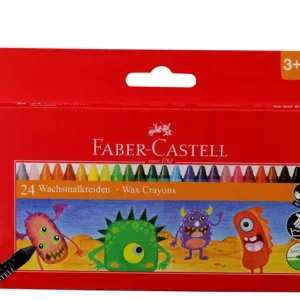 Faber Castell 24 Colored Jumbo Wax Crayons