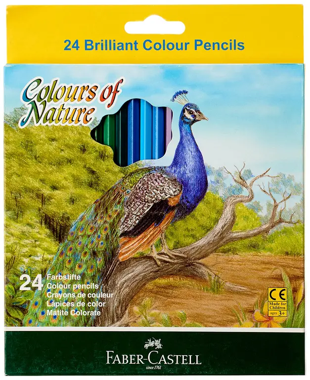 Faber-Castell 24 Colors 113422 Long Coloring Pencils Set