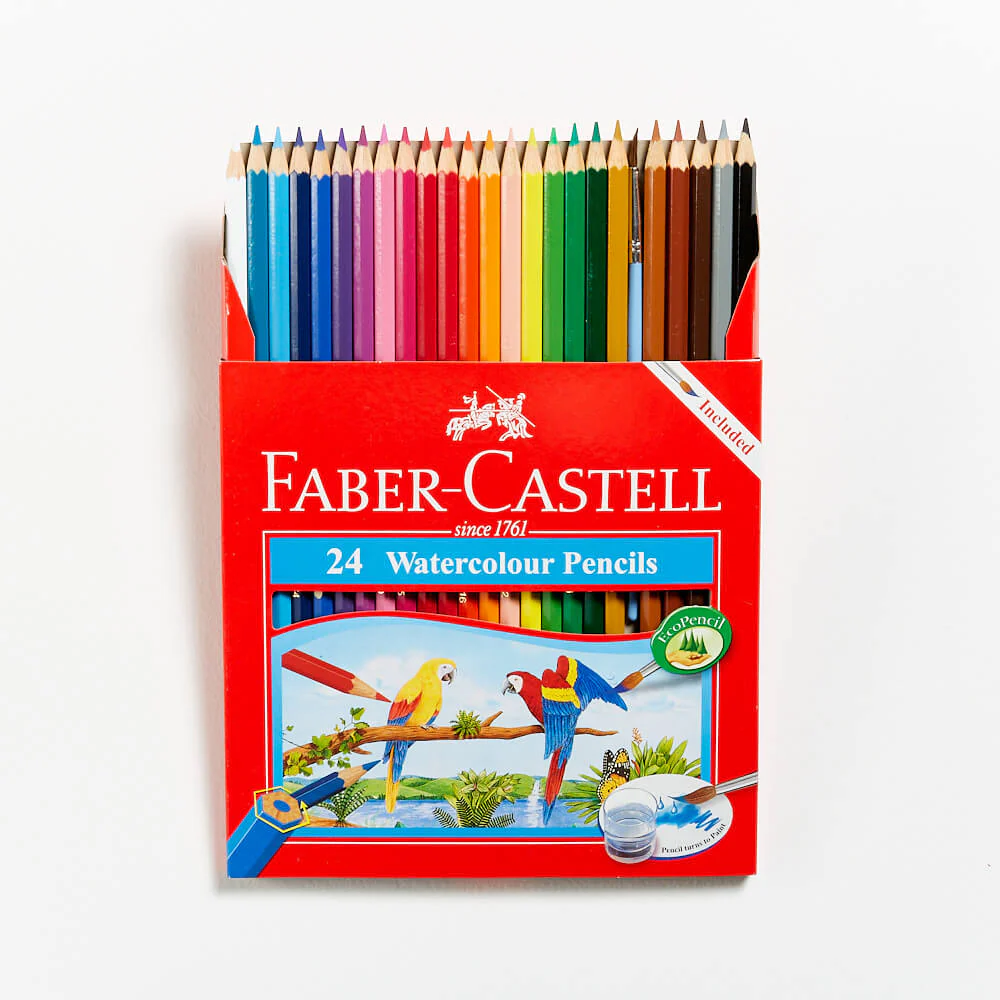 Faber Castell 24 Watercolour Pencils