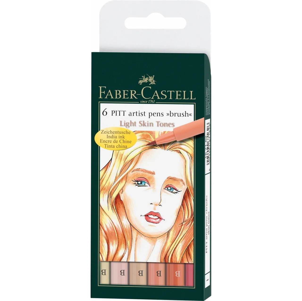 Faber-Castell 6 Pitt Artist Pen Brush India ink pen