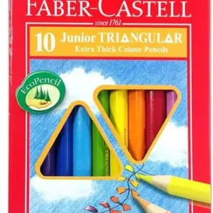Faber-Castell Faber Castell Junior Triangular Colour Pencils 10 Colour