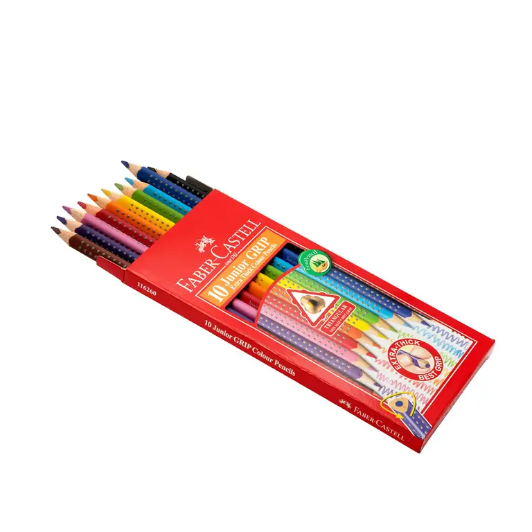 Faber-Castell Grip Junior Colour Pencils 10