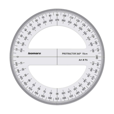 ISOMARS Circular Protractor 6 Inches