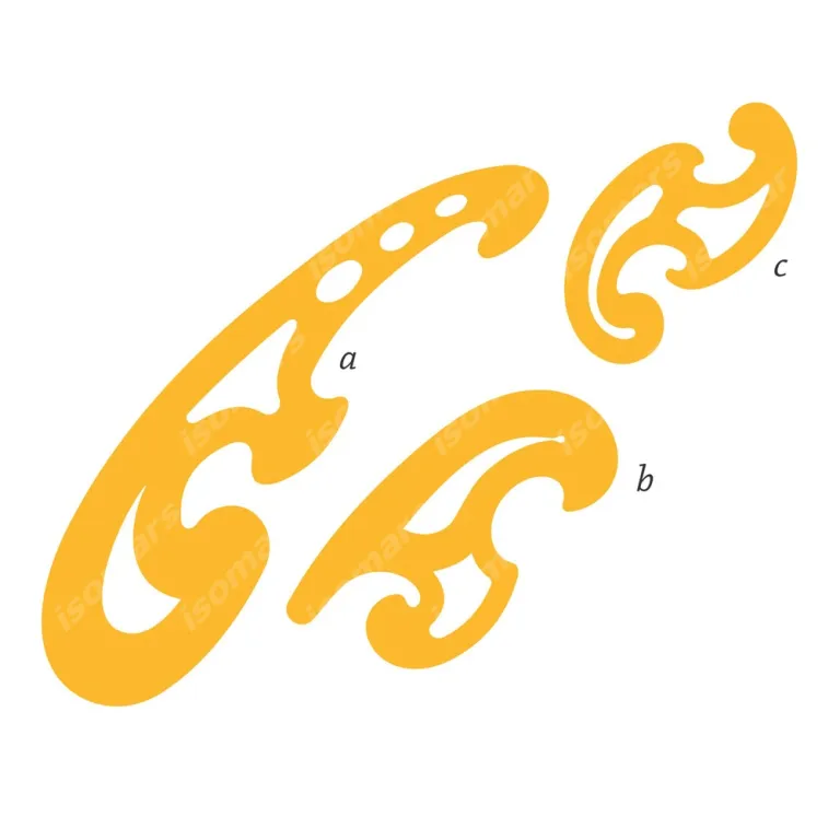 ISOMARS French Curve Set Of 3 – Orange