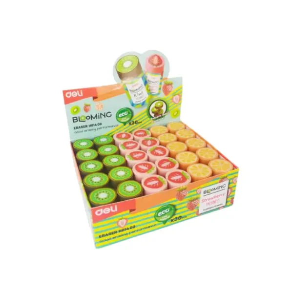 Deli Large Fruit Eraser 3-Pack