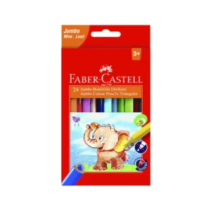 JUMBO Triangular Colouring Pencils - Pkt x 24 Assorted Colours