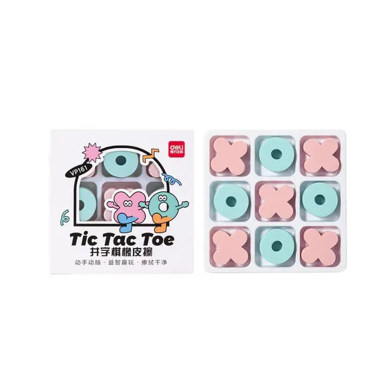 Deli Tic Tac Toe Eraser Set