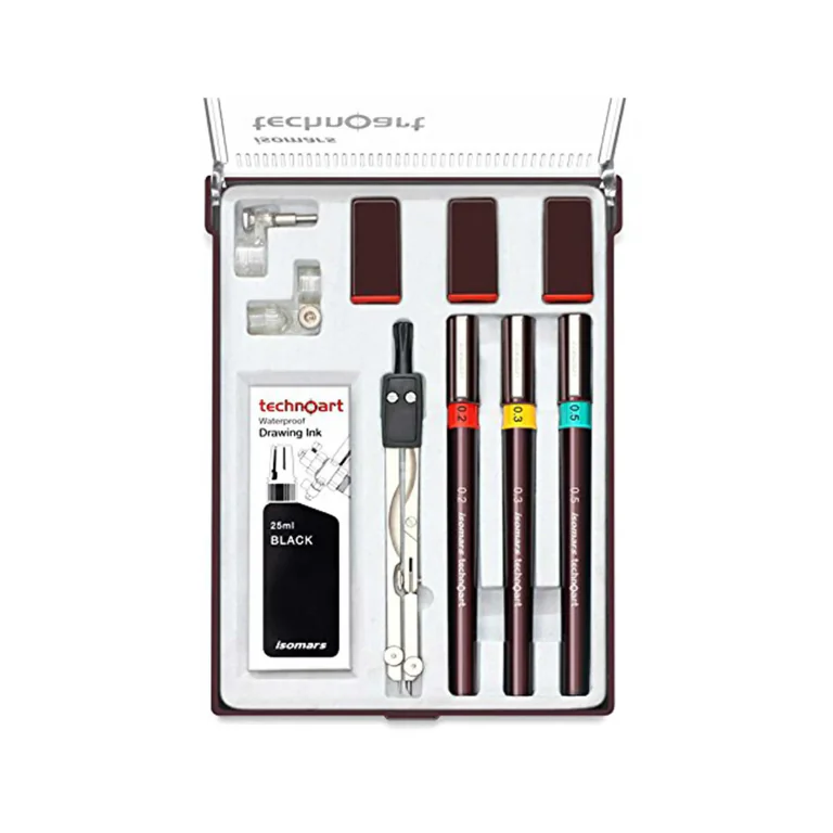 ISOMARS Technical Drawing Pen Set Of 3 – 0.2-0.4-06