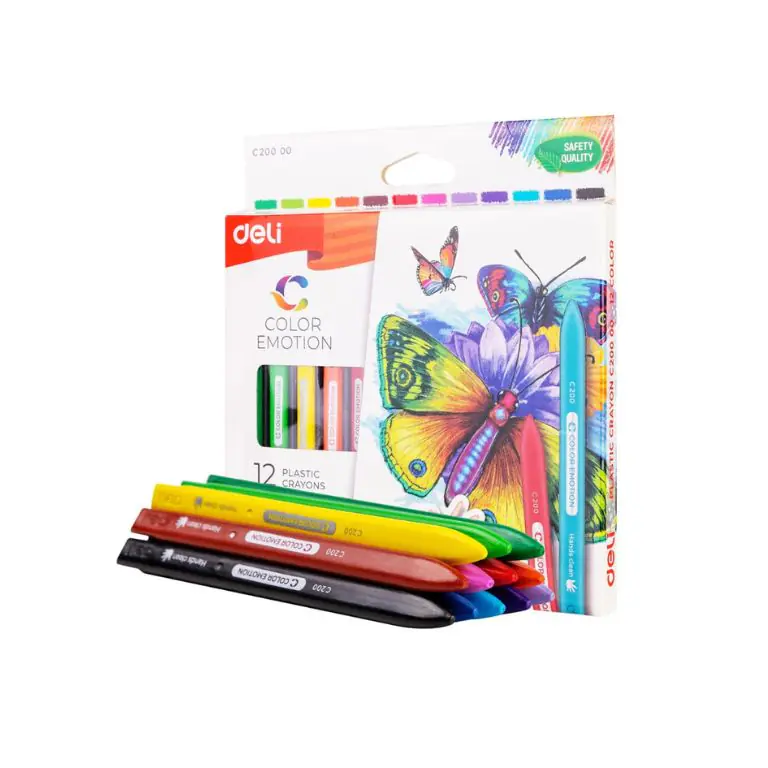 Deli Color Emotion 12 Plastic Crayons