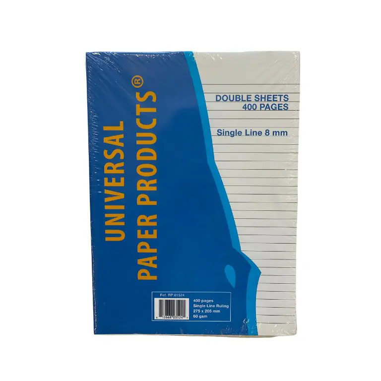 Universal paper Double sheets lines 400 pages -01524