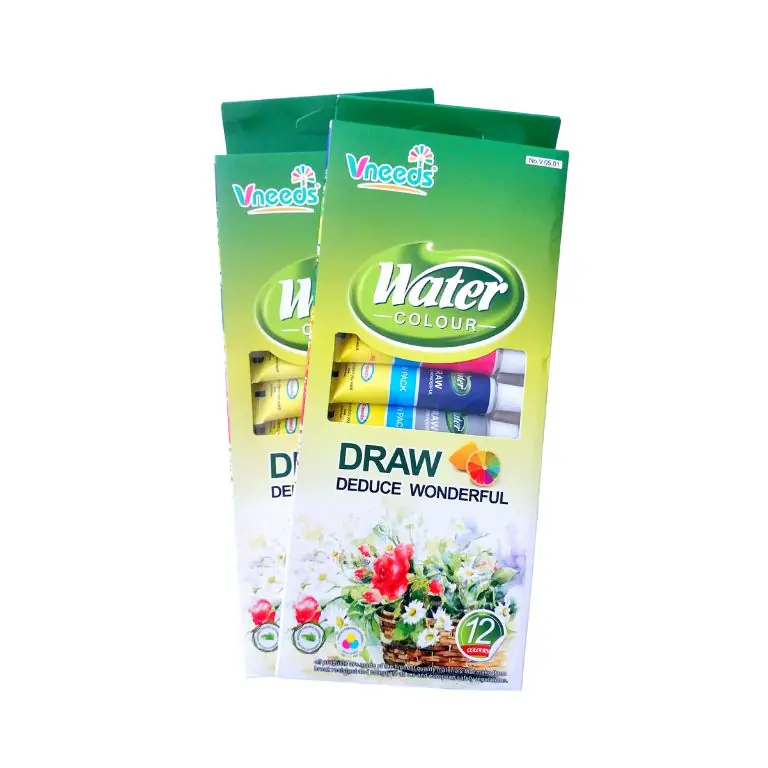 Vneeds Tube Water Colour Draw Deduce Wonderful 12 colours No. V.05.01