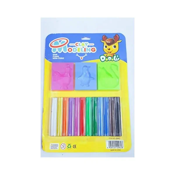 Clay for Kids with Tools / Shapes Pack of 12 Piece - Image 2