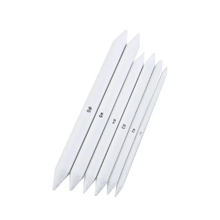Definite White Paper Stumps for Blending Shading Drawing Set of 6