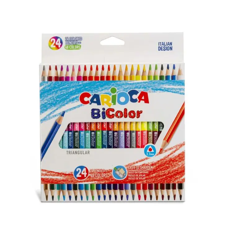 CARIOCA Bicolor Triangular Col Pencil Set Of 24