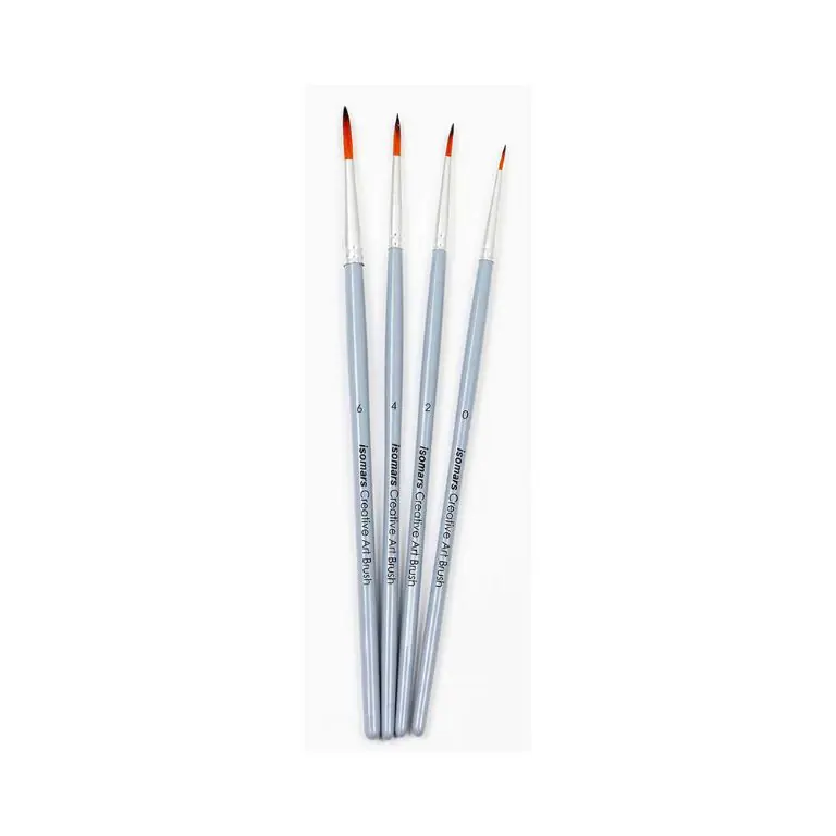 ISOMARS Creative Art Brush Round Set Of 4