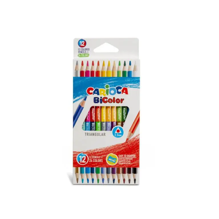 CARIOCA Bicolor Double Color Pencils Pk Of 12