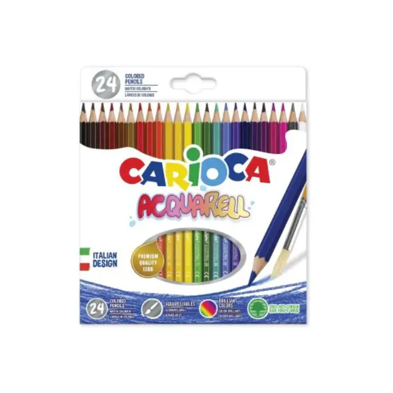 Carioca Acquarelles Set Of 24 Colored Pencils