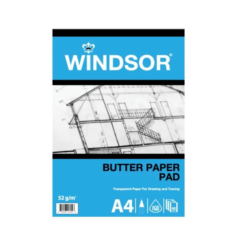 Windsor A4 Butter Paper Pad 52 g/m²