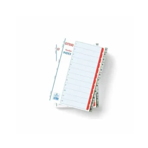 EXTEND Separators PP Index 1-12 A4 Grey