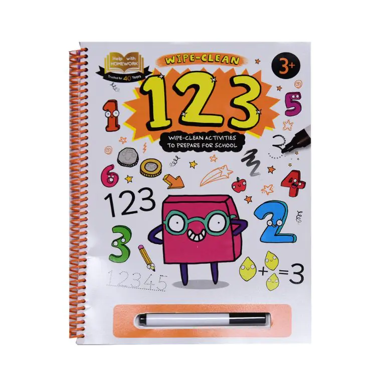 Help With Homework 3+ 123 Spiral Wipe N Clean
