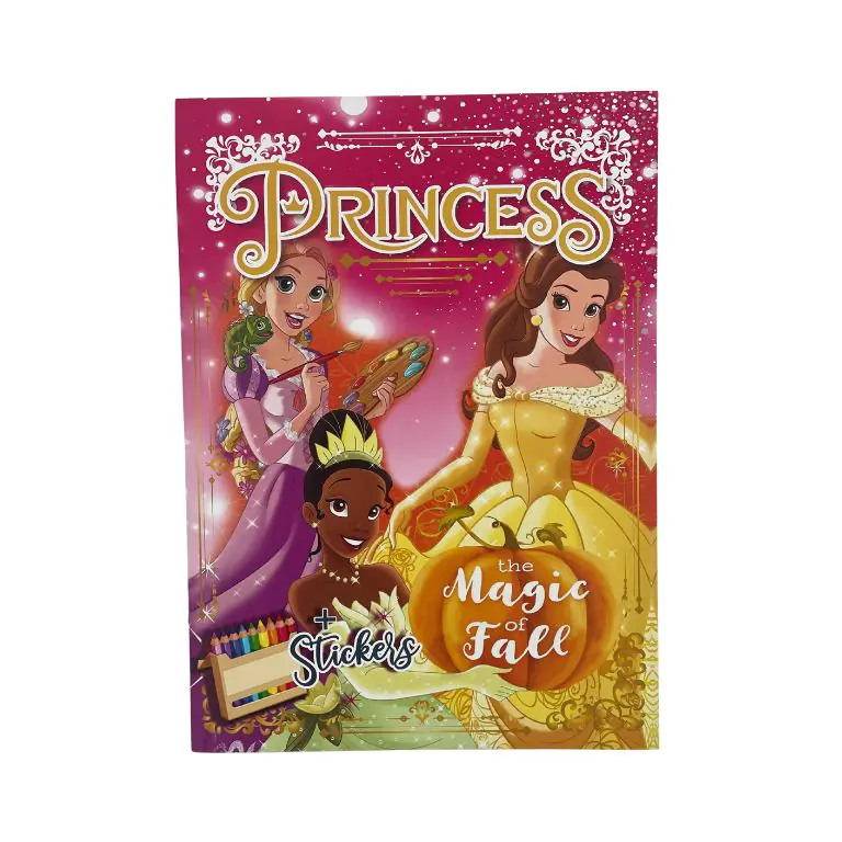 Disney Princesses Coloring Book with Stickers