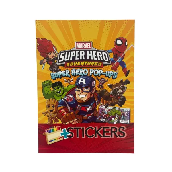 Superheroes Coloring Book with Stickers