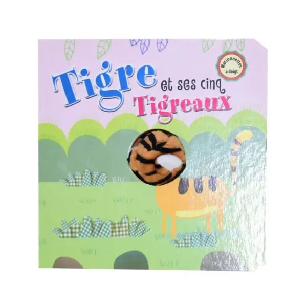Tigre Et Ses Cinq Tigreaux - Marionnettes A Doigts