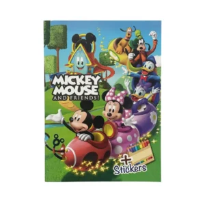 Mickey Mouse Coloring Book with Stickers