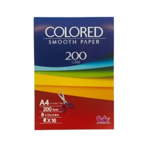 Pedia Colored Smooth Paper – Premium Quality Sheets for Craft, School and Office Use