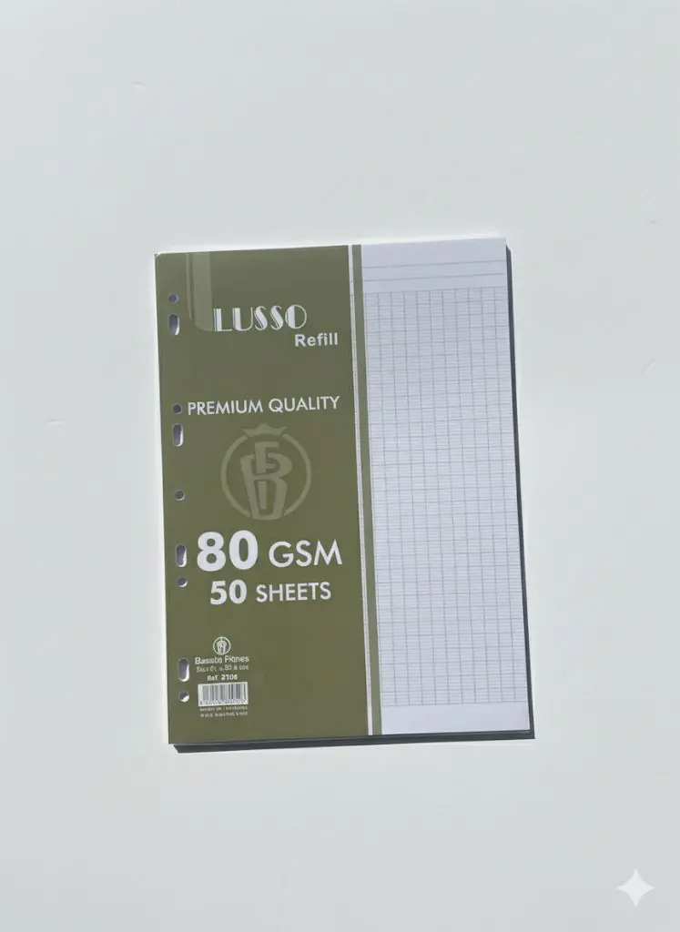 Refill Paper Lusso A4 Seyes 80 gm 50Sheets