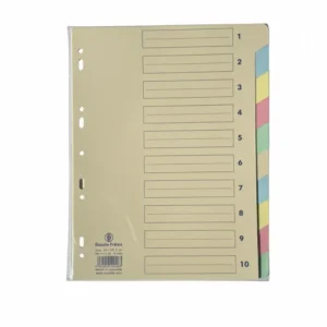 Divider Cardboard Color Bassile Freres 618/10 A4 10Parts