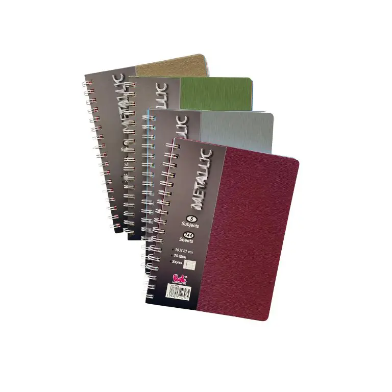 A5 Carreau Metallic - Colored Copybook - Pedia