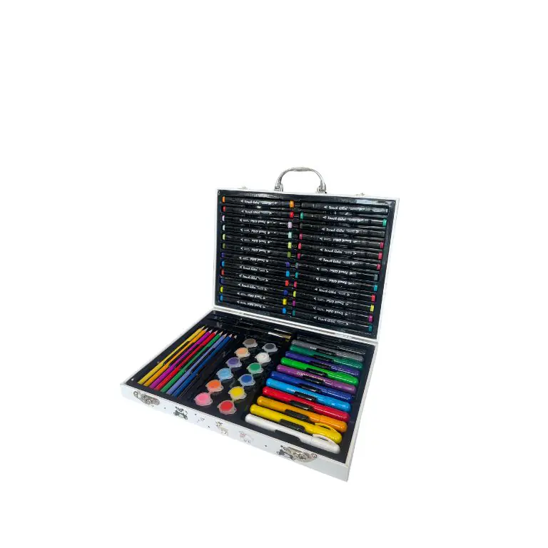 Ultimate Art Set 145 Pcs Professional Paint Box for Kids in Portable Case - Perfect for for Kids and Adults School Projects and Gifting - Drawing, Painting