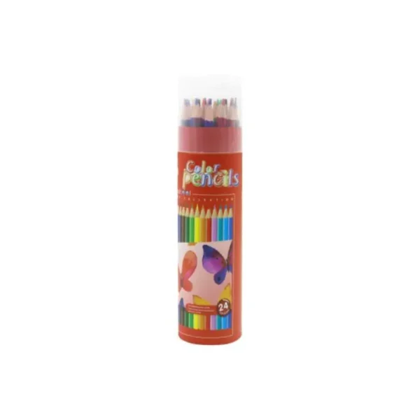 Vneeds 24 School Color Pencils with Sharpener Head