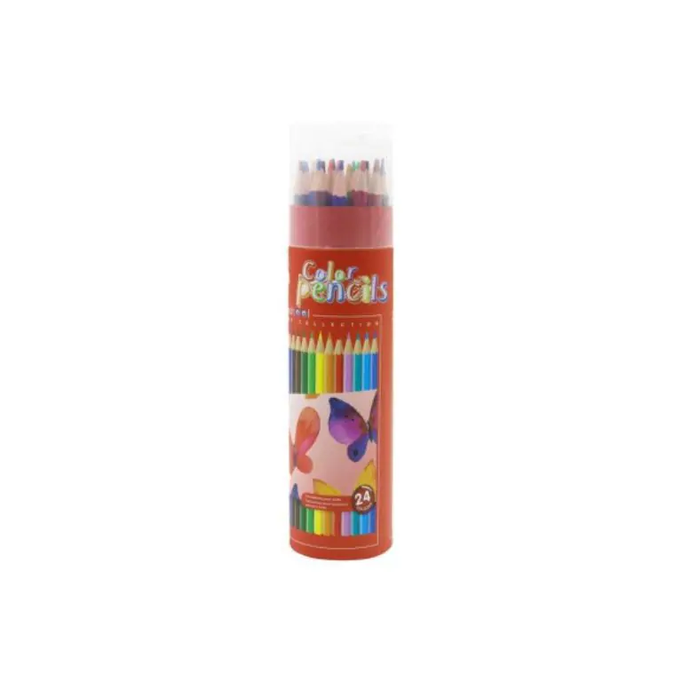 Vneeds 24 School Color Pencils with Sharpener Head
