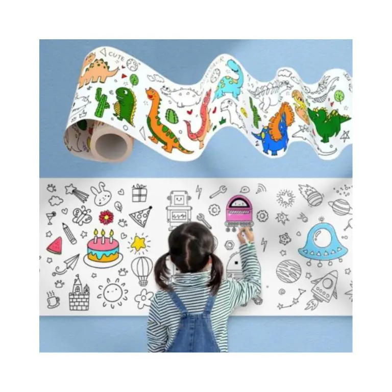 Children's Drawing Roll – 3M Sticky Color Filling Paper Graffiti Scroll