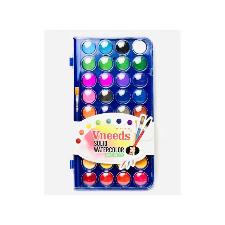 Vneeds Solid Watercolor 36 Colors