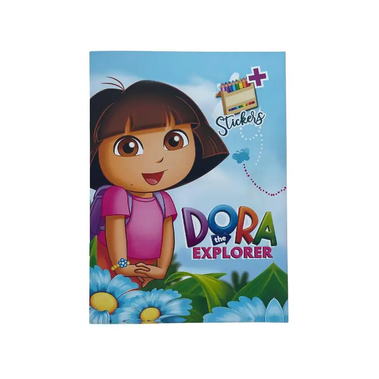 Dora the Explorer Coloring Book + Stickers