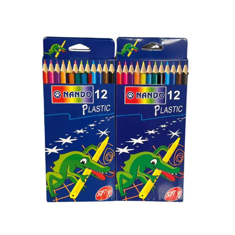 Nando 12 Plastic Colored Pencils